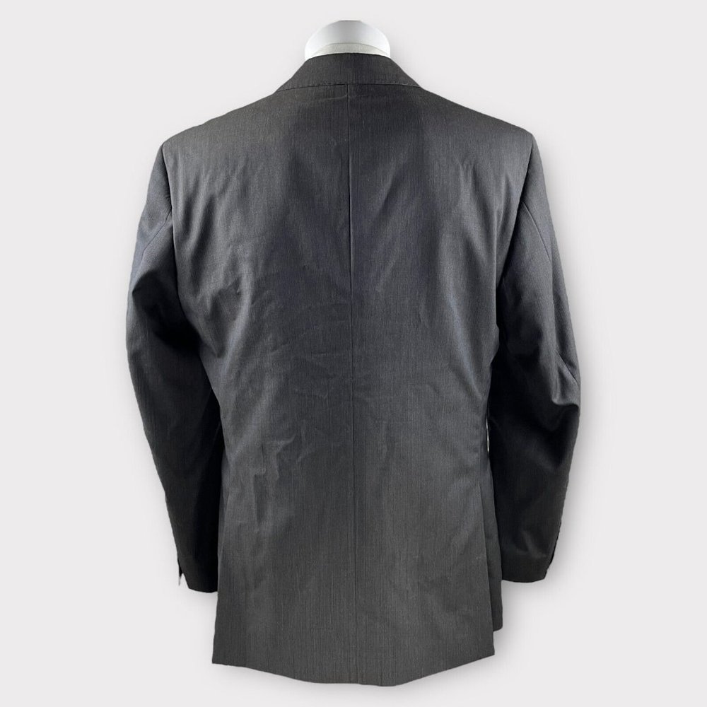 Joseph Jos.A.Bank Blazer Mens 40R Brown Grey Stripe Slim Fit Sport Coat Jacket - Picture 3 of 11